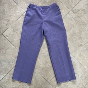 Alfred Dunner - Purple Pull On Pants - Size 10